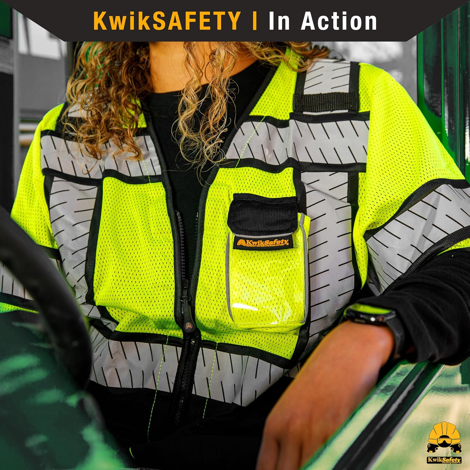 KwikSafety - Charlotte, NC - SHERIFF & SPECIALIST Class 2 & Class 3 Hi Vis ANSI OSHA Safety Vest for Women