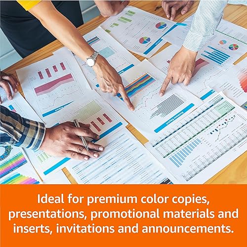 Miniatura 5 de Tienda Basics Papel para impresora multiusos, 8.5 x 11 pulgadas, 24 libras, 1500 hojas (3 paquetes de 500), 97 brillantes, blanco