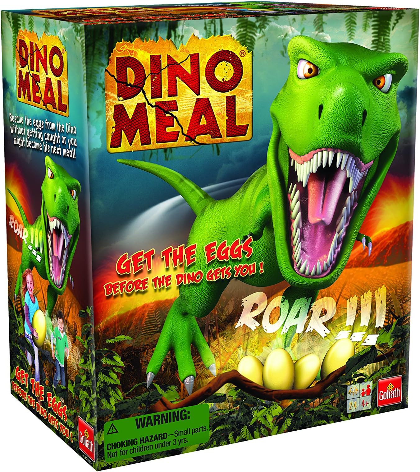 Dino Meal -- The Steal the Eggs Before the Dinosaur Lunges Game