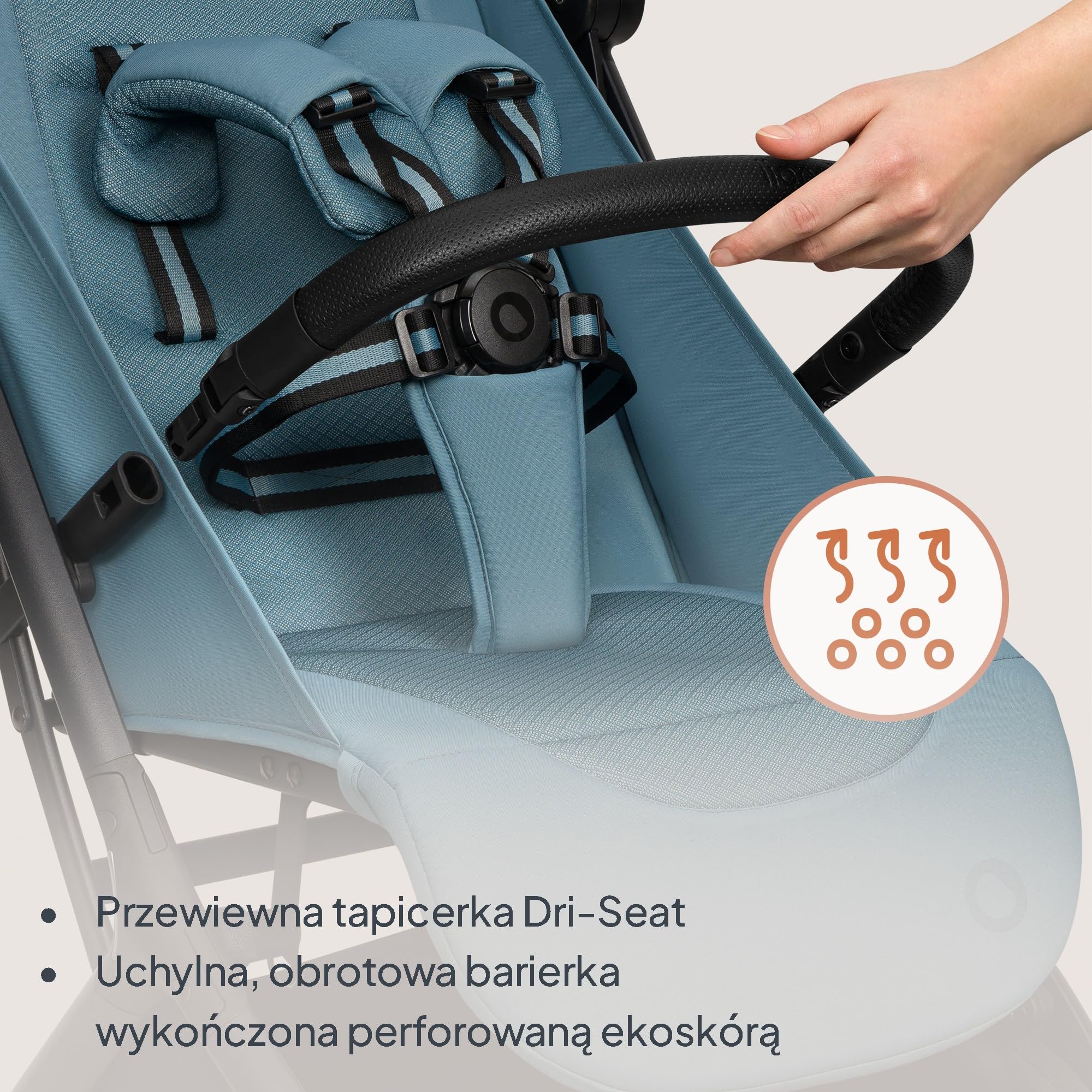 Lionelo Sia wózek podróżny ultralekki i ultra kompaktowy, składany, 5,9 kg, do 22 kg, od 6 miesięcy do 4 lat, pozycja leżąca, zawieszenie, osłona UPF50+, moskitiera, kosz na zakupy 3 kg, uchwyt na