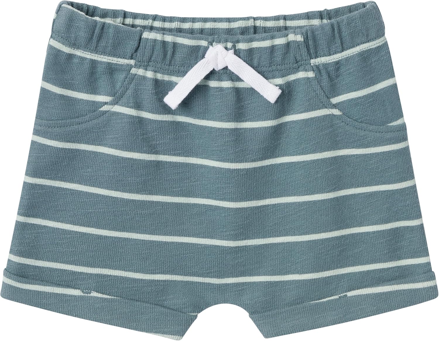 Modern Moments by Gerber baby-boys 2-piece Short-sleeve Henley Shirt and Short Set - Image 4