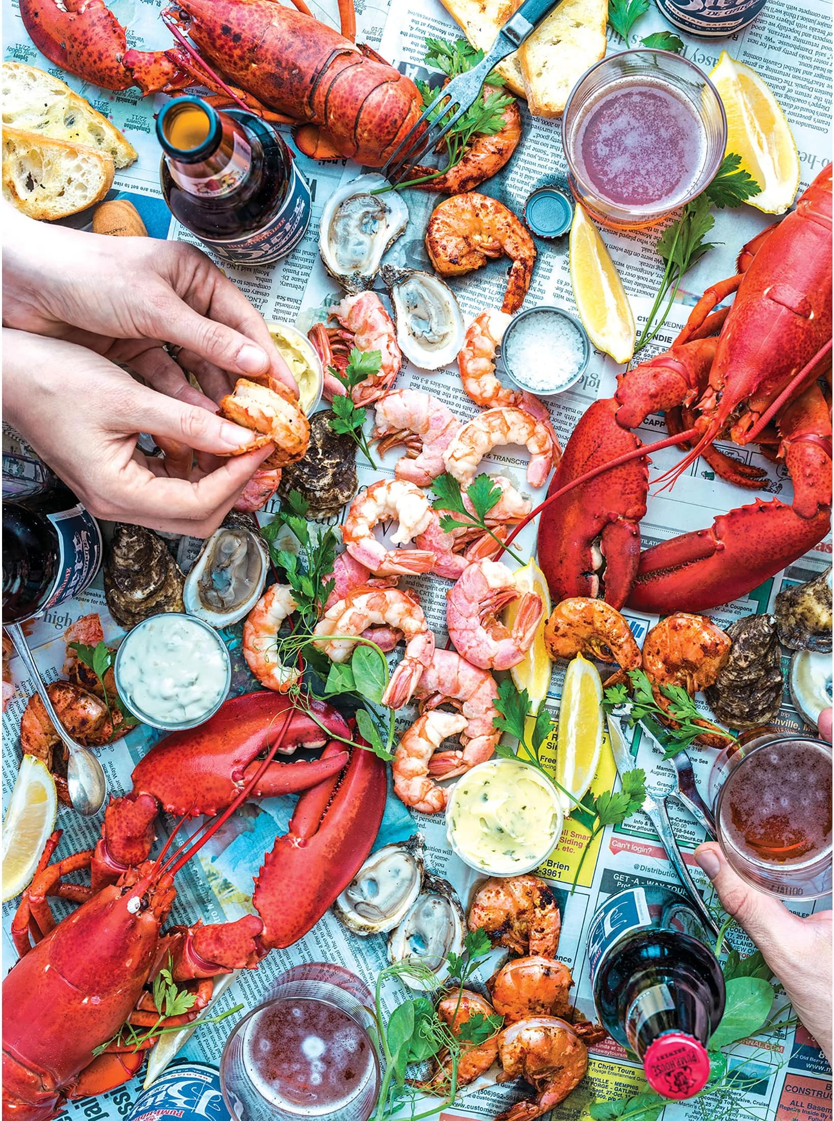 Rose Art Cra-Z-Art - - Dennis Prescott - Summer Vibe Seafood - 1000 Piece Jigsaw Puzzle