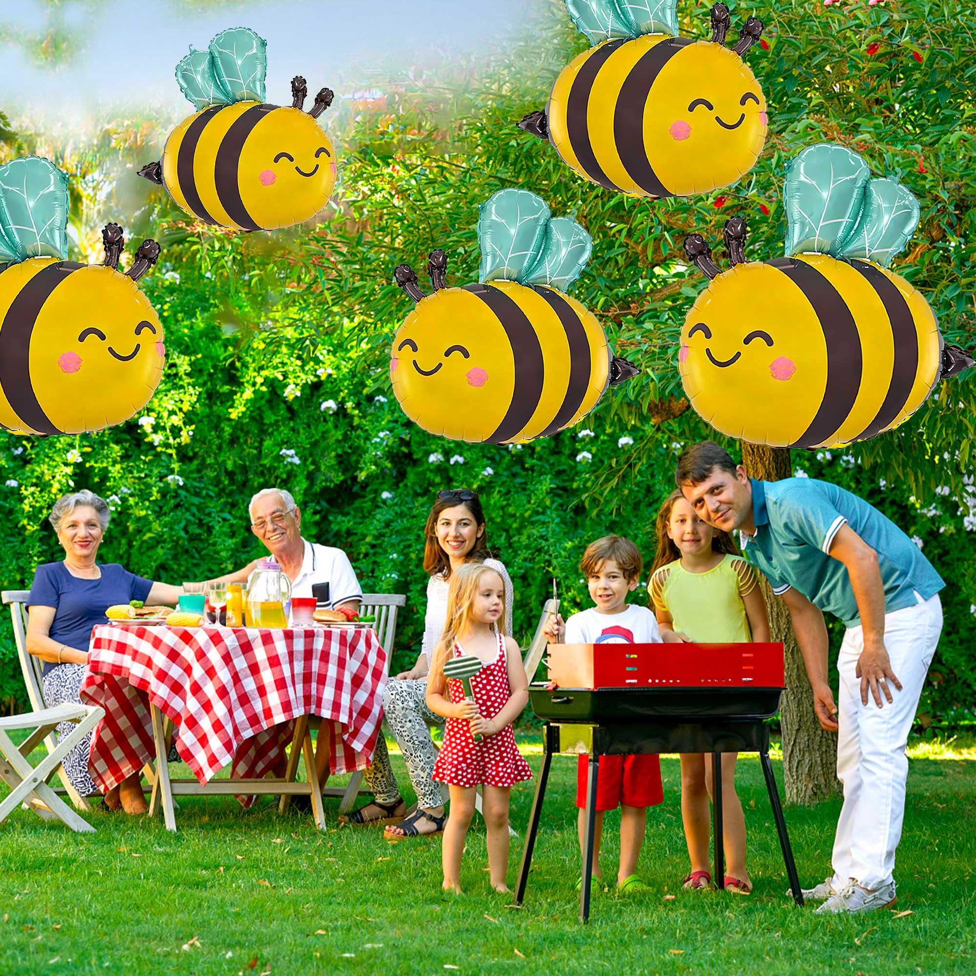 Bumble Bee Balloon Decor Bee Birthday Party Decorations Flower