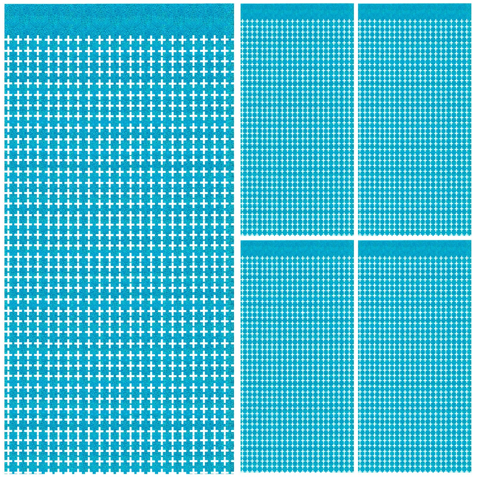 Blue Foil Fringe Curtains Backdrop Blue Streamers Party Decorations for Frozen Birthday Under The Sea Parties Bachelorette Fishing Pool Beach Ocean