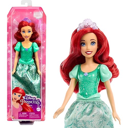 Immagine del prodotto Disney Princess - Ariel bambola con capi e accessori scintillanti ispirati al film, Giocattlo per Bambini 3+ Anni, HLW10