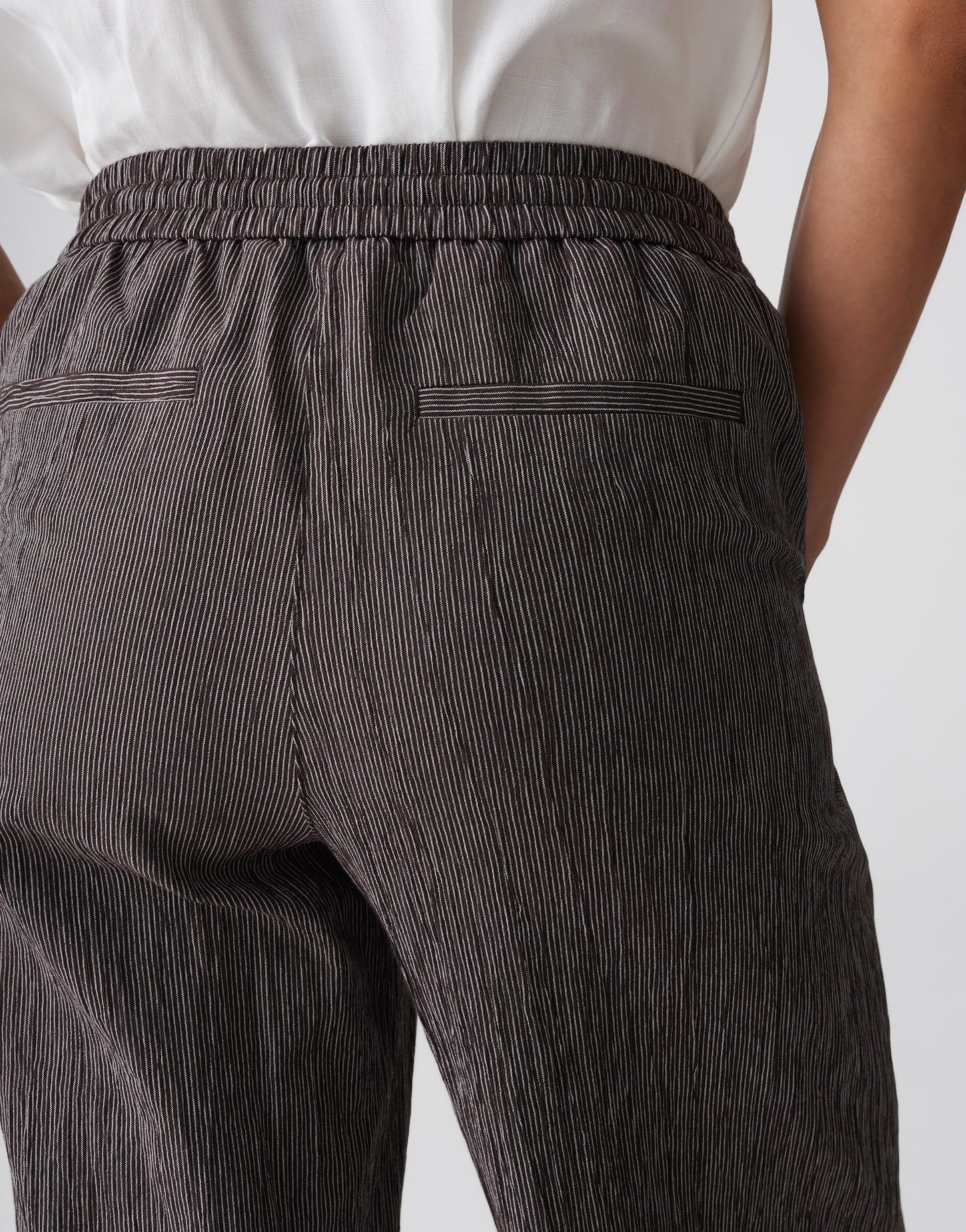 OPUS Damen Wide Leg Pants | MELANE Crinkled Wide Leg Pants mit Crinkle Effekt