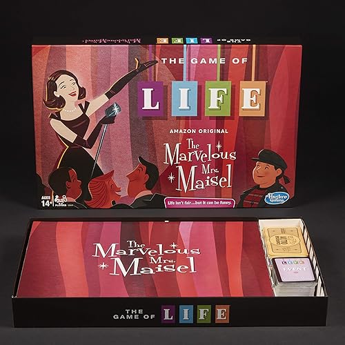 Miniatura 7 de Hasbro Gaming The Game of Life: The Marvelous Mrs. Maisel Edition Juego de mesa; inspirado en la serie Prime Video Original de Amazon