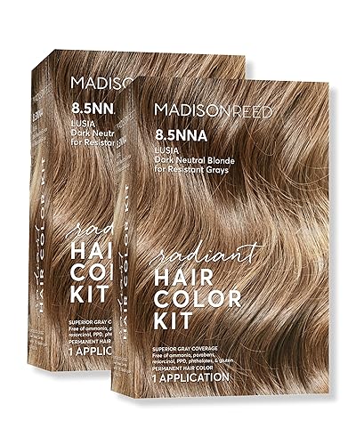 Miniatura 23 de Madison Reed - Kit de tinte radiante para el cabello, tinte permanente para el cabello, 100 % cobertura de canas, sin amoníaco, castaño claro Novara