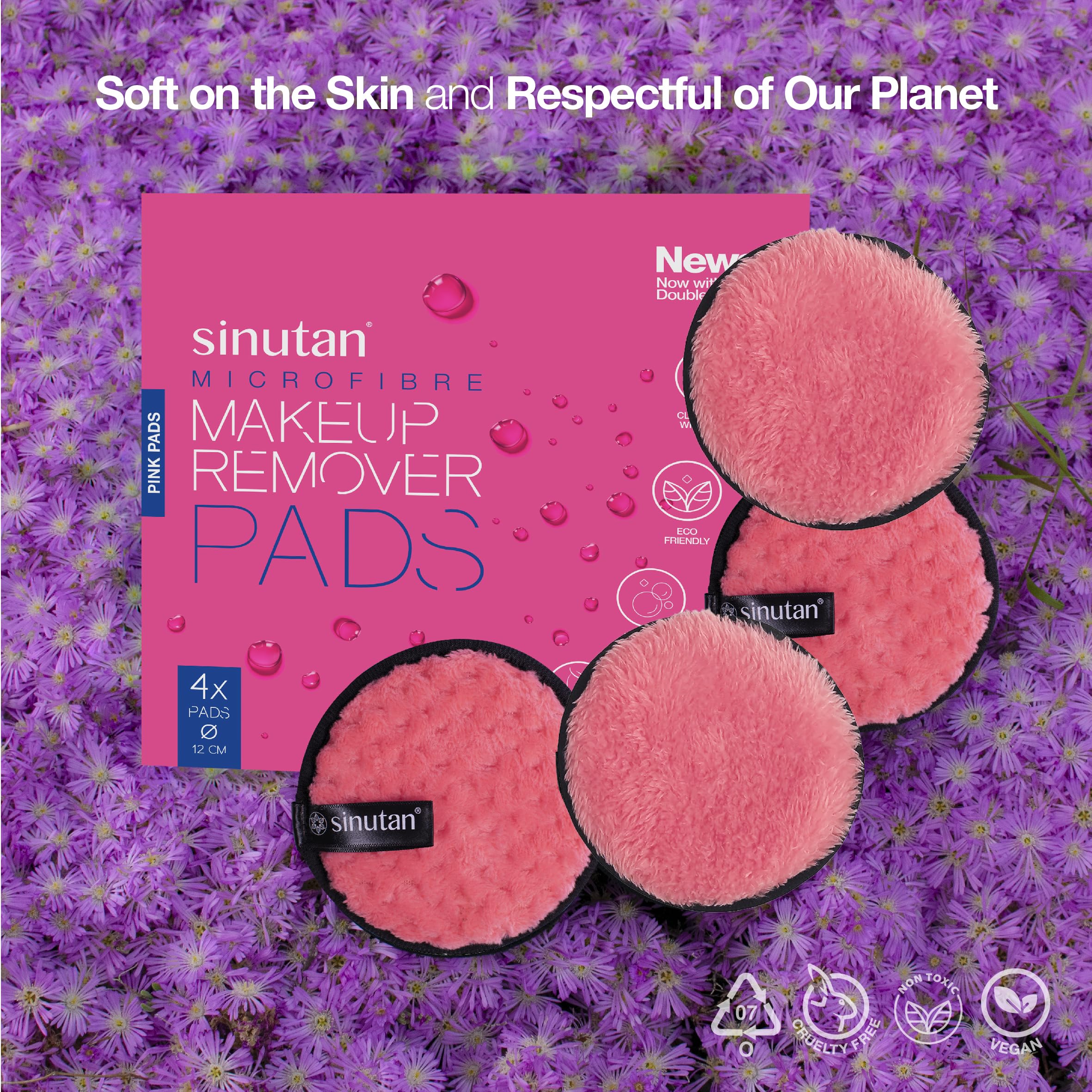 Dischetti Struccanti Riutilizzabili In Microfibra - Confezione Da 3, Rosa, Lavabili, Eco-Friendly - Foto 7