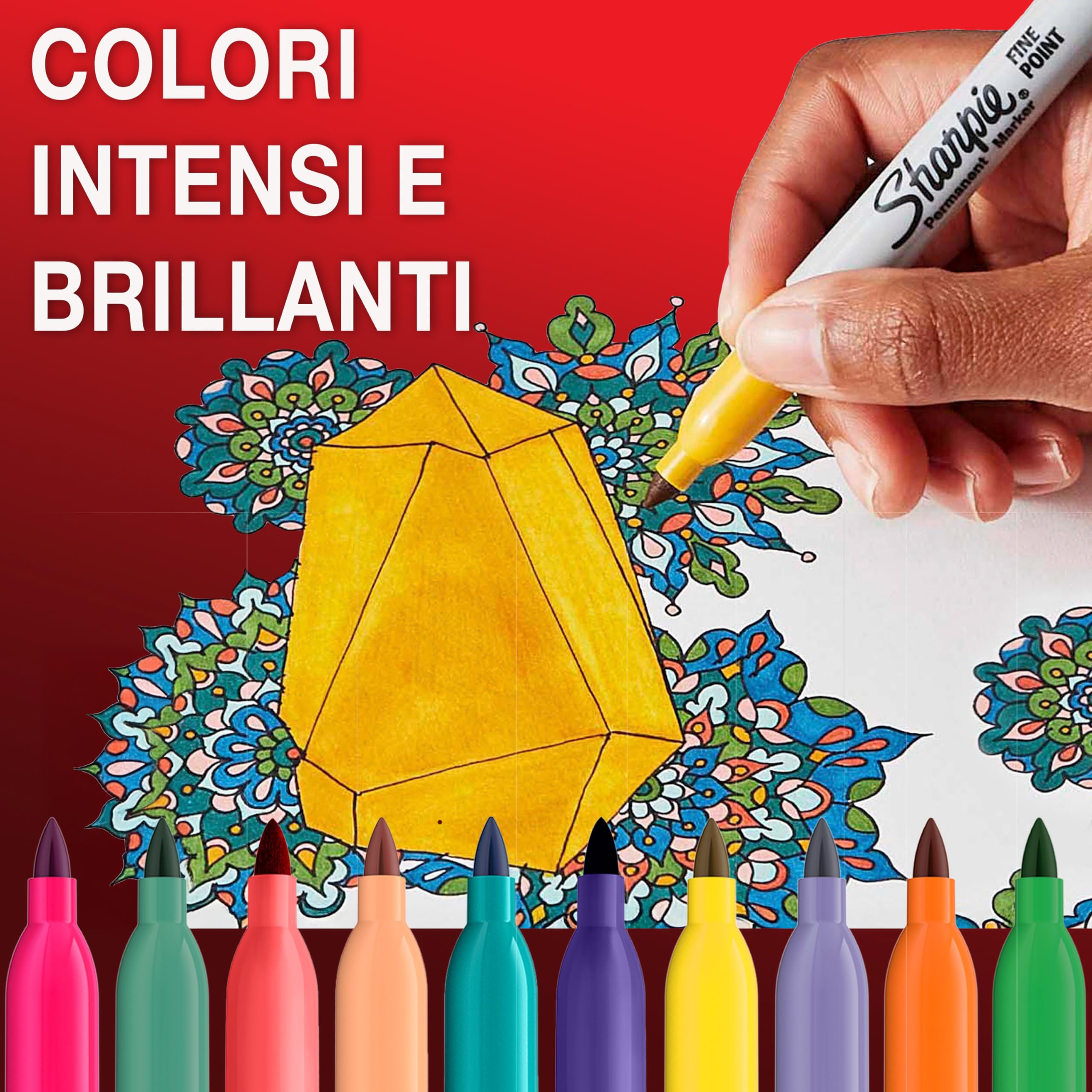 Sharpie Pennarelli indelebili Punta fine 18 sztuk Zestaw edycja limitowana