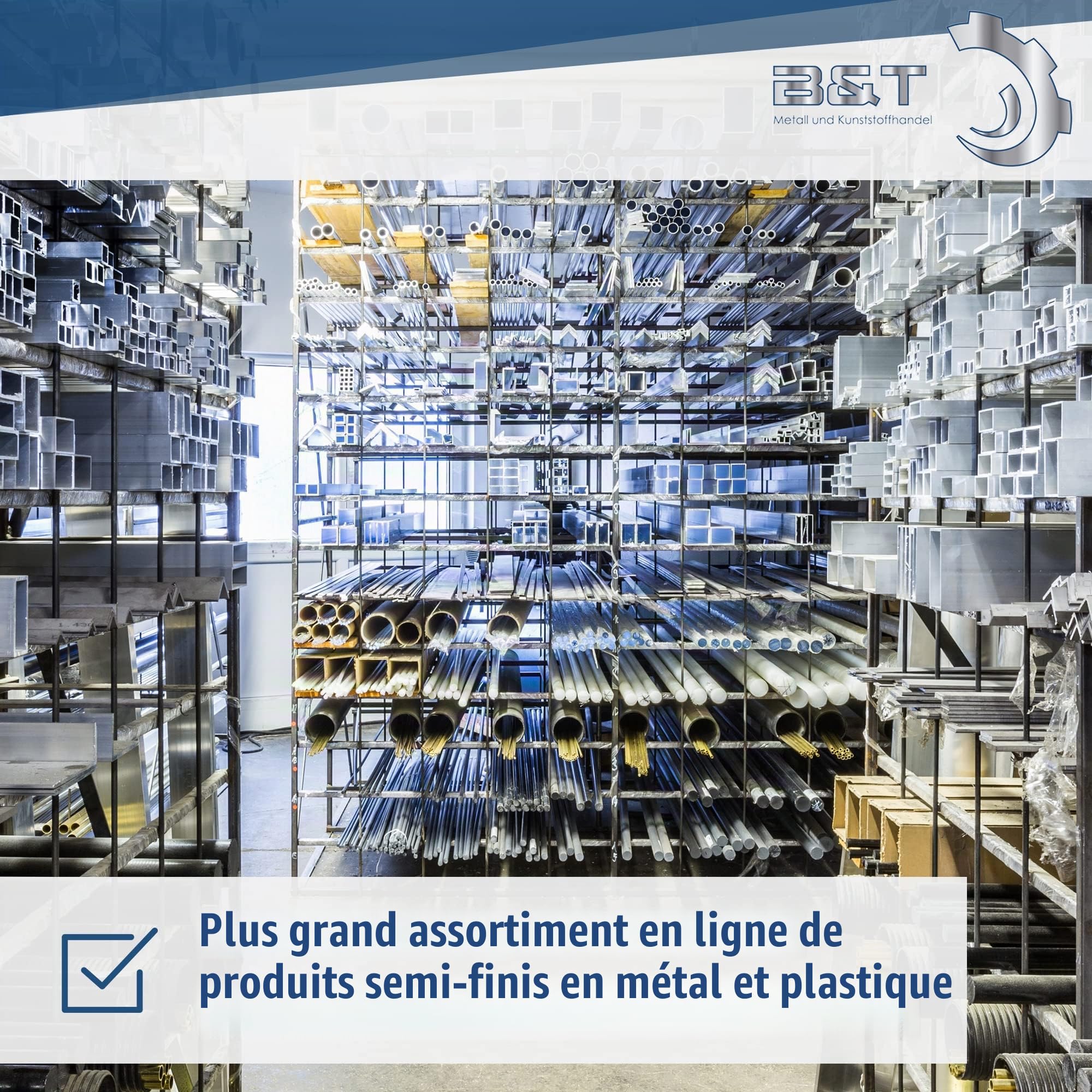 B&T Metall Tôle perforée en aluminium, 1,0 mm d'épaisseur, diamètre des perforations 3 mm, trous décalés, RV 3-5