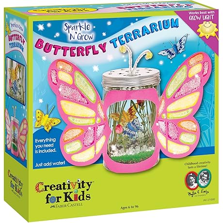 Creativity for Kids Sparkle N' Grow Butterfly Terrarium