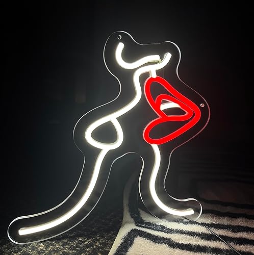 Miniatura 1 de Señal de neón de arte sexy, iluminación ajustable, luz de neón LED para sobre la cama, decoración de pared para mujeres, dormitorio, cocina, baño,