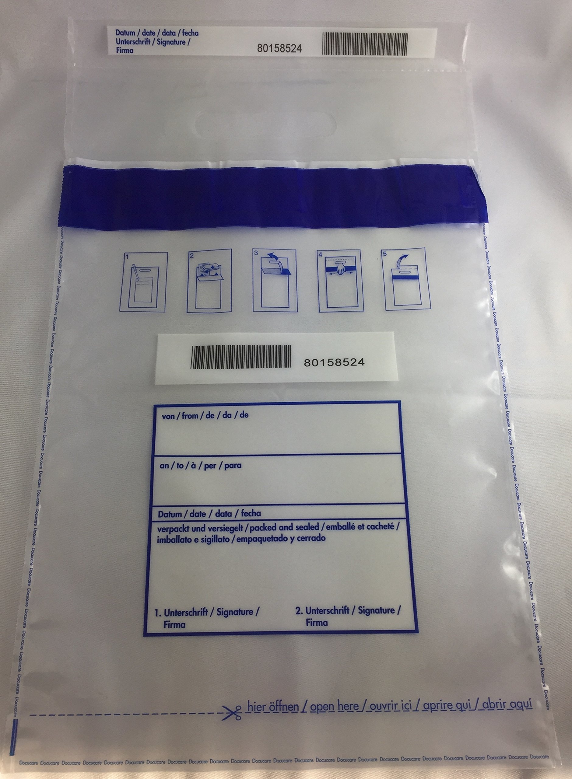 100 x torba bezpieczeństwa 245 x 300 + 60 strefa uchwytu + 30 mm bony, safebags, portfel