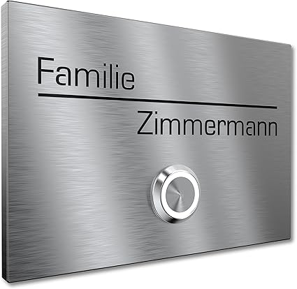 Eurosell - V2 A Design In Acciaio Inox Piastra Per Campanello Scudo - Foto 6