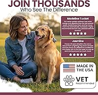 Vista 4 de Multivitamínico 12 en 1 para perros mayores – 120 vitaminas y suplementos masticables suaves para cadera y articulaciones – Fórmula avanzada