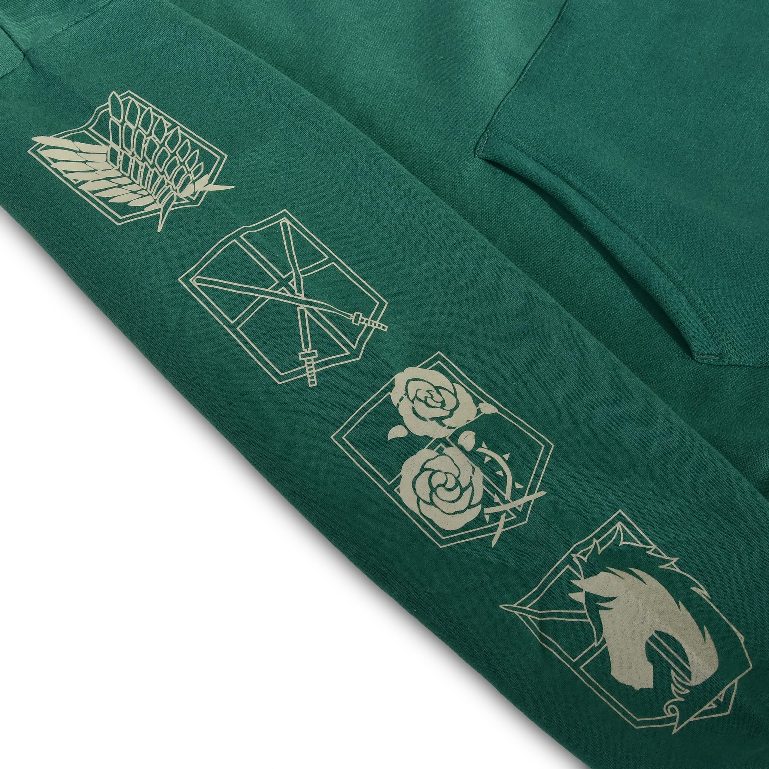 Elbenwald Anime - Sudadera con capucha Sailor Moon, Attack on Titan y One Piece bolsillo frontal multicolor
