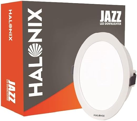 Halonix Jazz 15W Warm White Recessed downlighter | Cutout- 4 inch | Bright Recessed Ceiling Light | Led Downlighter with S...