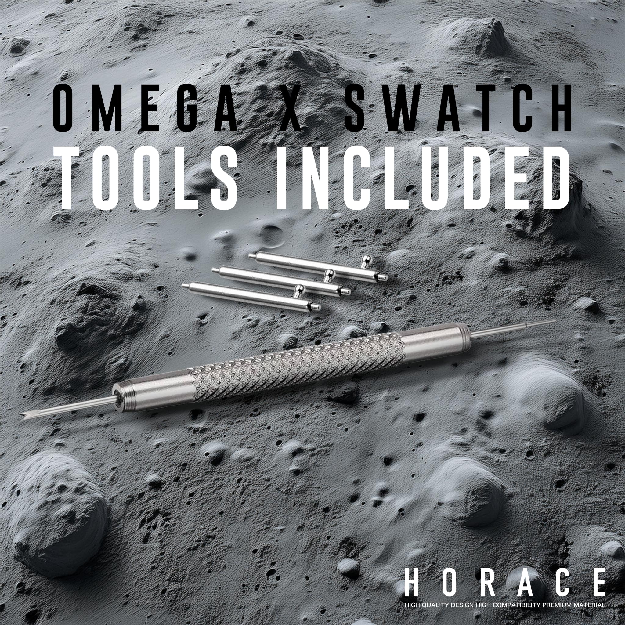 HORACE Cinturino universale in silicone liquido da 20 mm a sgancio rapido compatibile con Omega x Swatch MoonSwatch