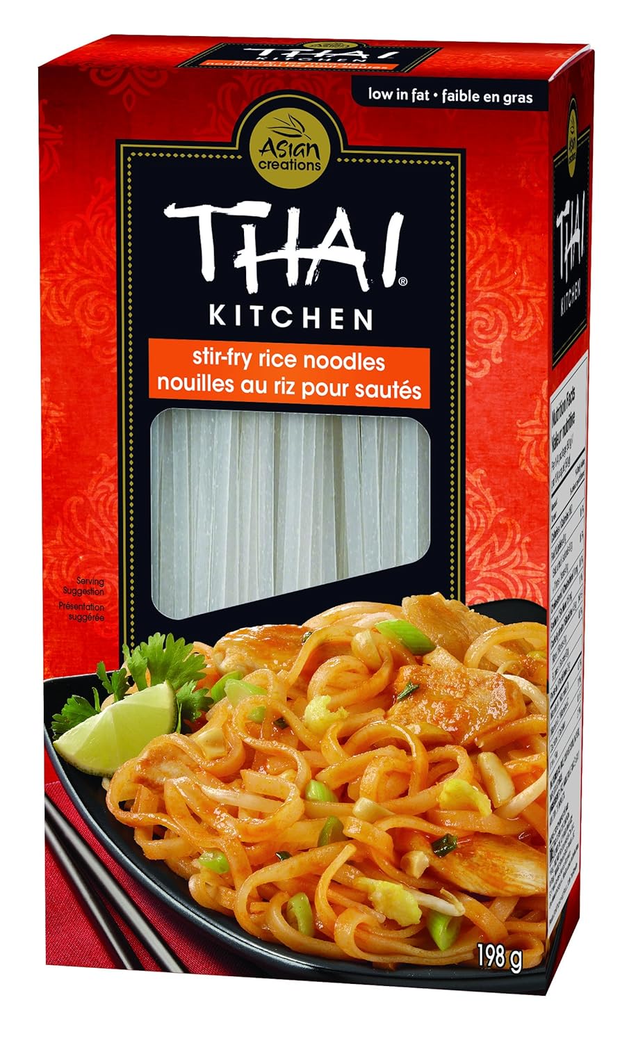Thai Kitchen Stir-Fry Rice Noodles, Vegan Friendly, Gluten Free & Non-GMO, 14 Ounce (Pack of 12)