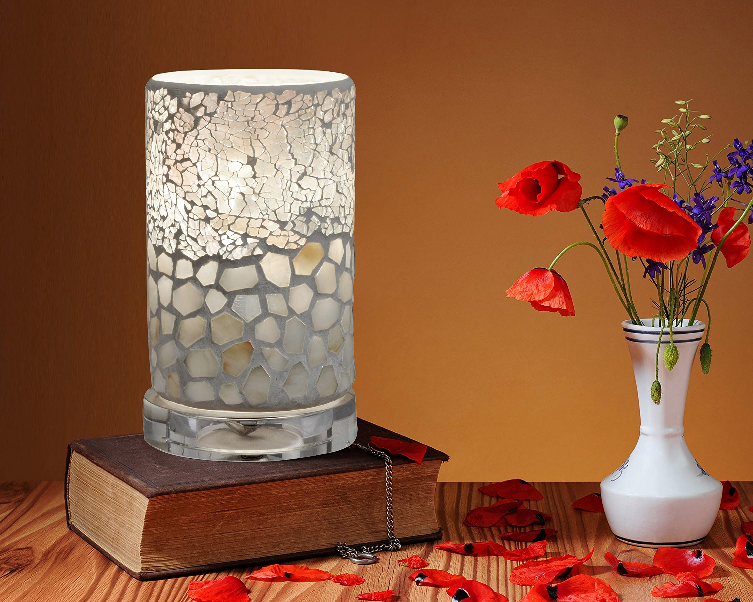 Dale Tiffany TA14185 Alps Accent Lamp, 6.75" High, Earth Tones