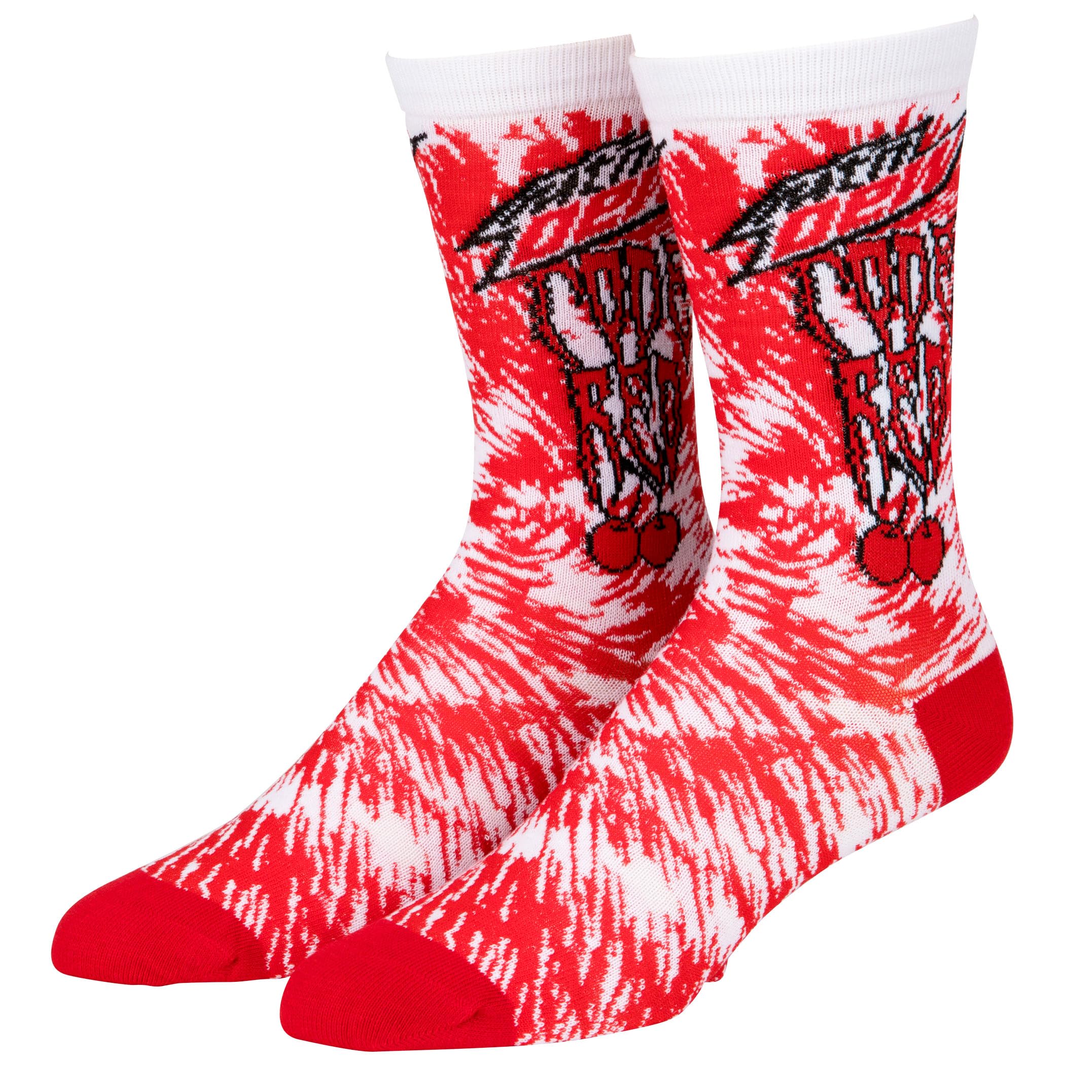 Mountain Dew Code Red Logo Crew Socks