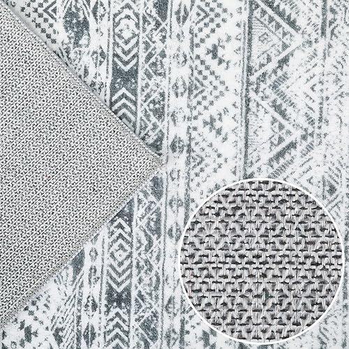 Miniatura 5 de CAREMEE Alfombra de área de 2 x 3 pulgadas, vintage, bohemio, para interiores, suave, marroquí, alfombra de entrada, tribal, pequeña, para sala de