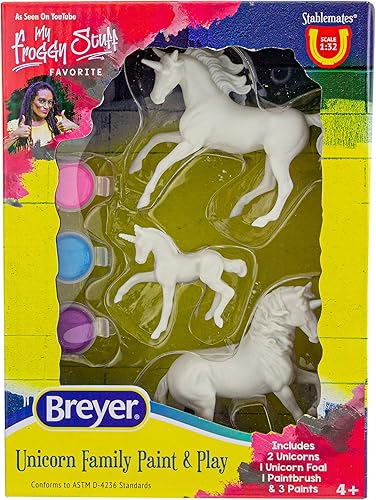 Vista 9 de Breyer Horses Paint Your Own Horse - Quarter Horse & Saddlebred Paint & Play Juego de 2 caballos Modelo #4260