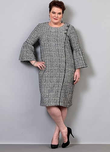 Miniatura 3 de McCall's Patterns BUT 6587 Butterick B6587 8-16 Patrón de costura para mujer, vestido con costura frontal lateral, mangas acampanadas, 3 estilos,