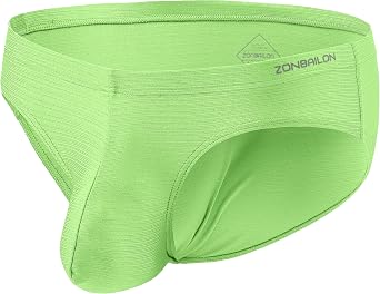 Mens Pouch Bikini Briefs Ice Silk Underwear