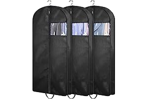 KIMBORA Closet Hanging Suit Bags for Storage & Travel