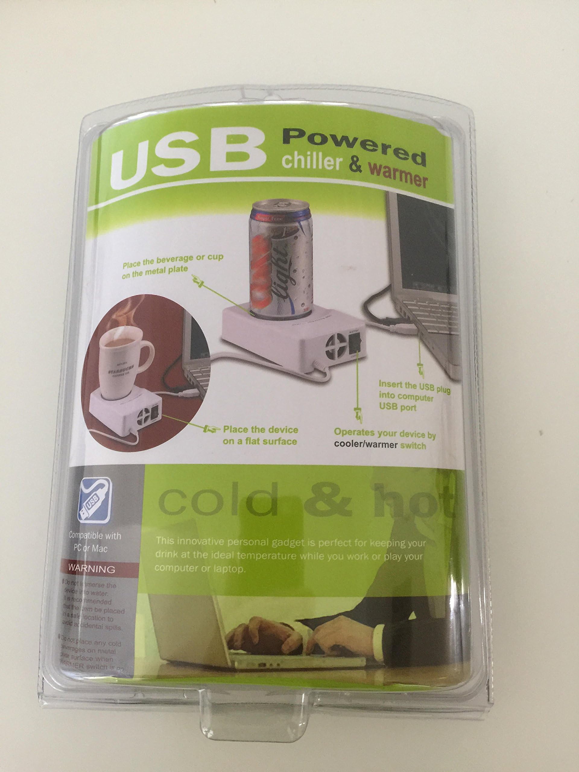 Usb Cooler & Warmer Chiller Cup Coffee Tea Beverage Drink Cans Pc Plug & Play