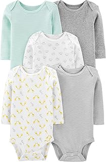 Simple Joys by Carter's Unisex-Baby 5-Pack Neutral Long-Sleeve Bodysuit