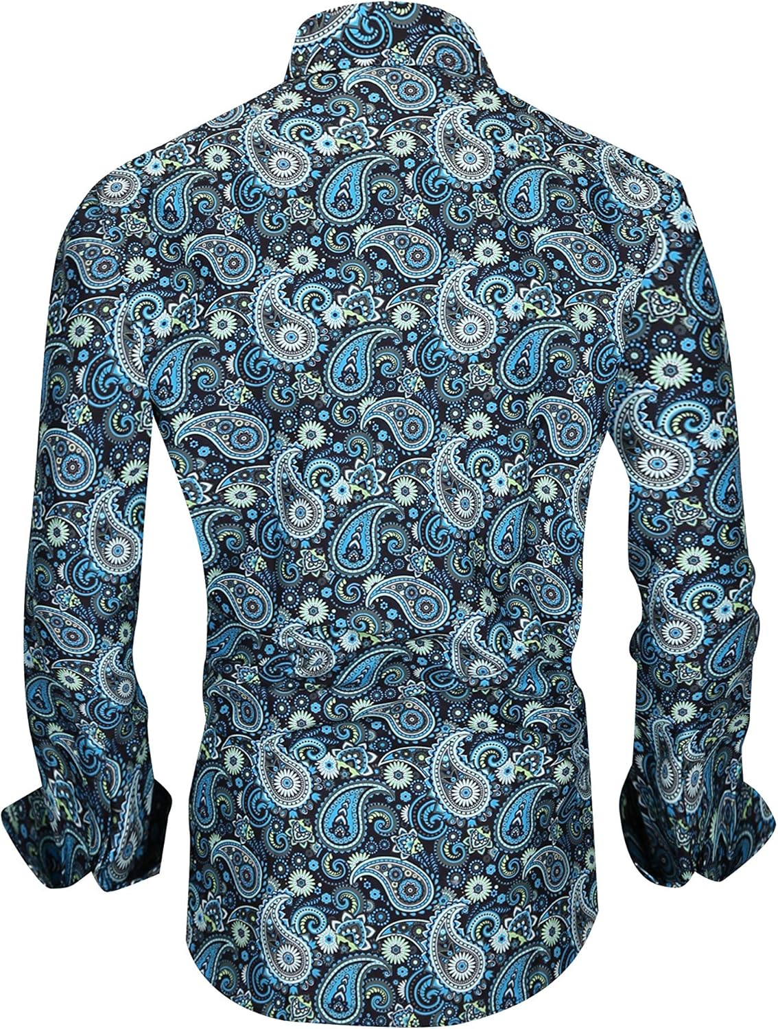 Men's Premiere Designer Fashion Dress Shirt Casual Shirt Woven Long Sleeve Button Down Shirt