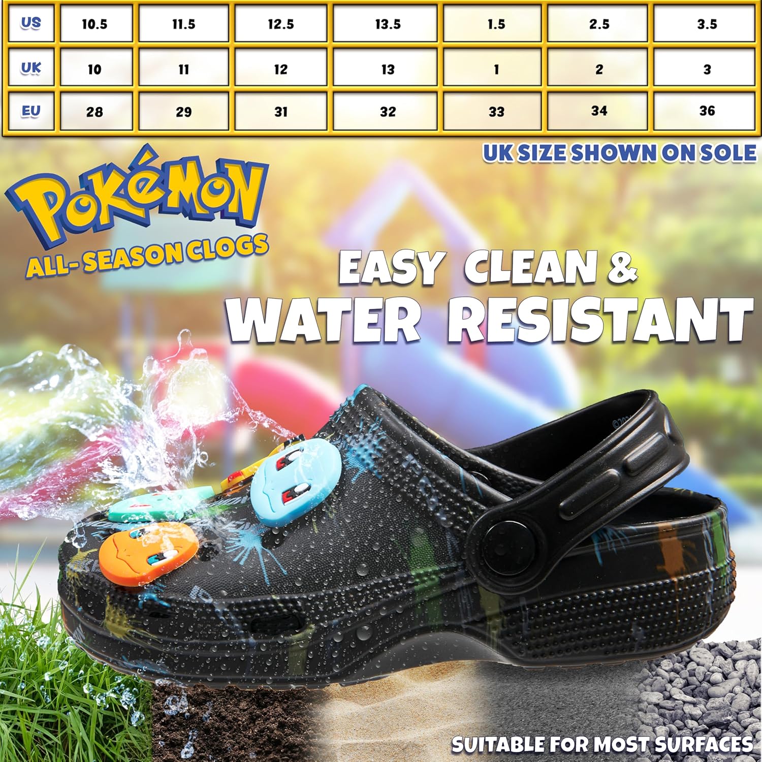 Pokemon Boys Clogs with Removable Fur Lining & Charms, Anime Gifts for Boys 7 91D7hnsyb8L. AC SL1500