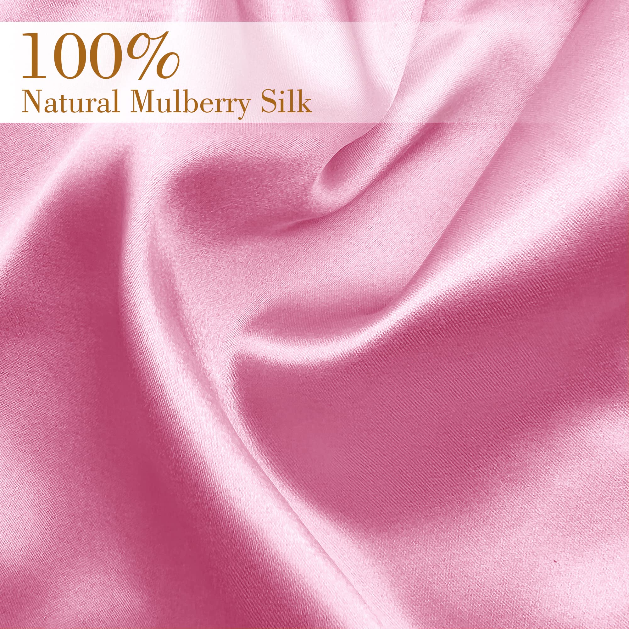 UQQU Natural Mulberry Silk Pillowcase for Hair and Skin Health Standard Size 50 x 75 cm Silk Pillow Case - Image 3