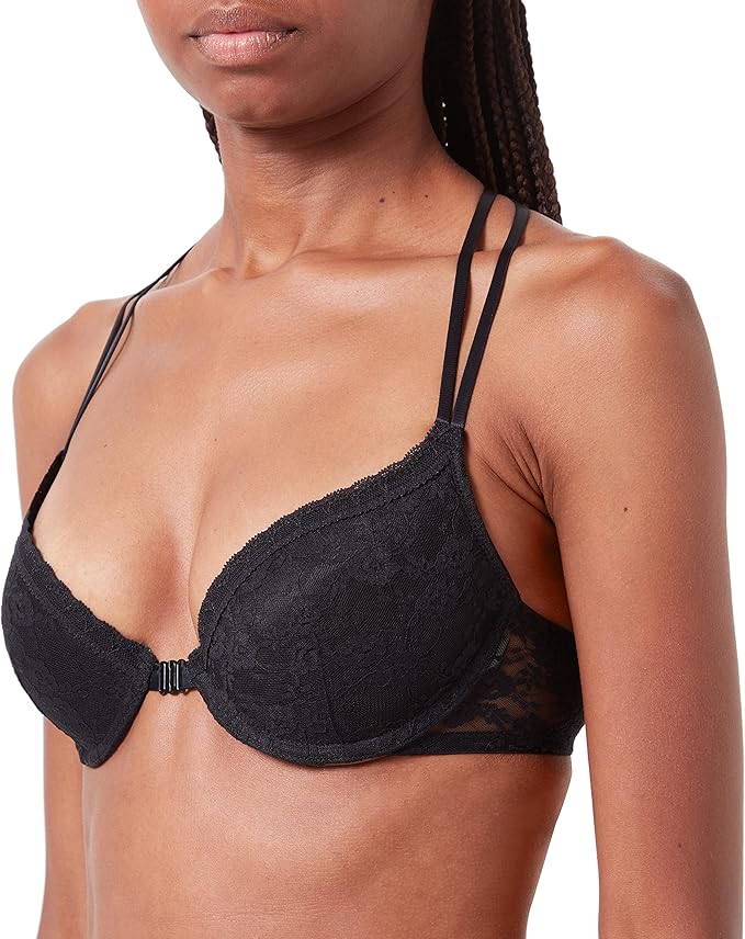 Iris & Lilly Women's Lace Front Closure Bra Amazon.co.uk Clothing