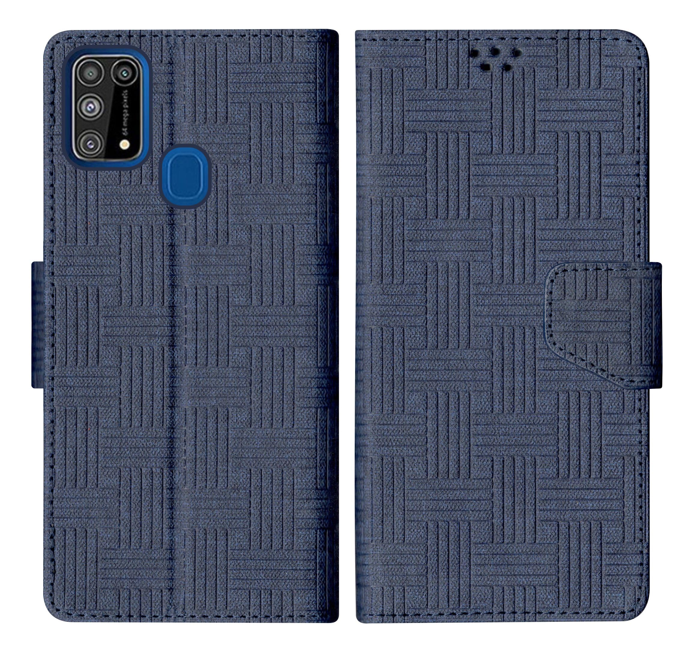 SBMS Flip Cover for Samsung Galaxy F41 / Samsung M31 / Samsung M31 Prime Back Cover Case with Magnatic Closure | Inbuilt Stand | Card & Money Pocket (Mat Blue) (B0CBWRRB77) Amazon Price History, Amazon Price Tracker