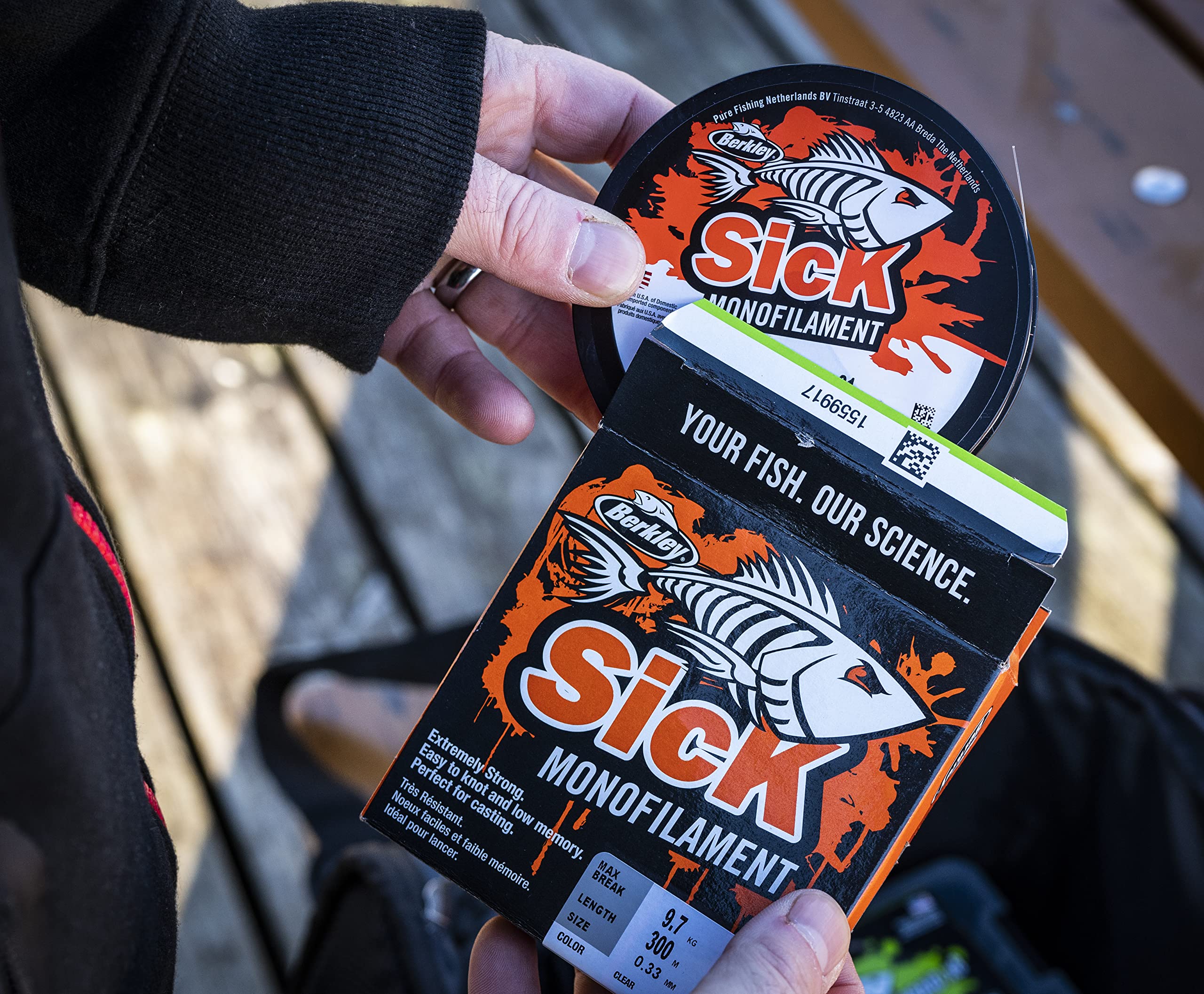Fil de pêche Berkley Sick Nylon - Monofilament Solide, Peu d'élasticité, Peu de mémoire, résistant à l'abrasion et Parfait pour la pêche en Eau Douce et la pêche en mer