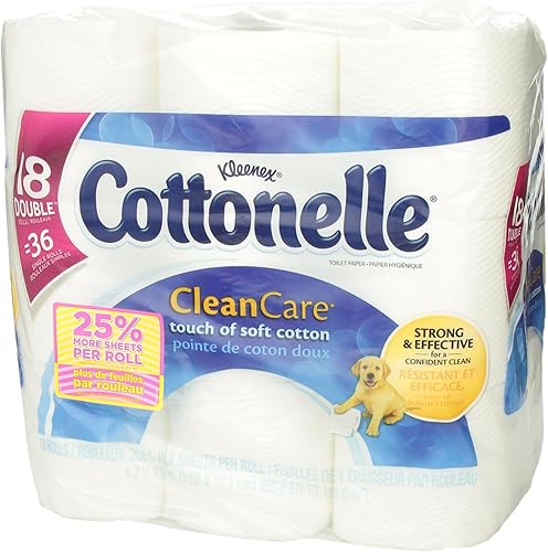 Miniatura 9 de Cottonelle Papel higiénico Clean Care, rollo doble, paquete de 18