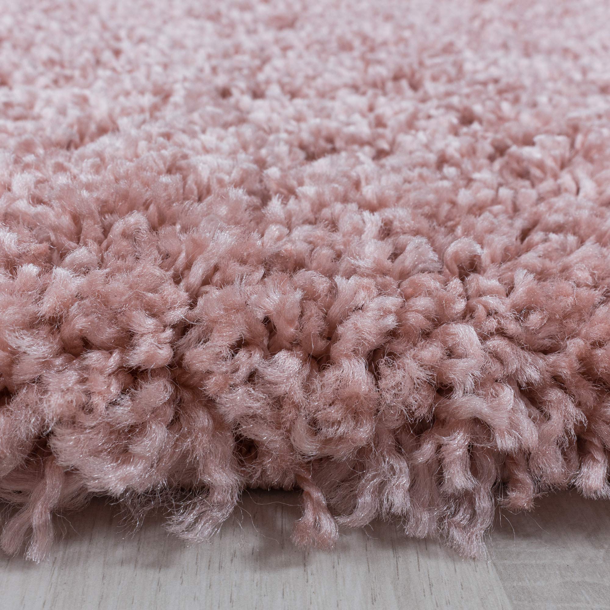 Vloerkleed Woonkamer Carpet - Rug 90 x 230 cm Eenkleurig Modern Design Wasbaar, Antislip, Zacht Vloerkleden Woonkamer Hoogpolig Vloerkleed Voor Woonkamer, Slaapkamer, donker roze