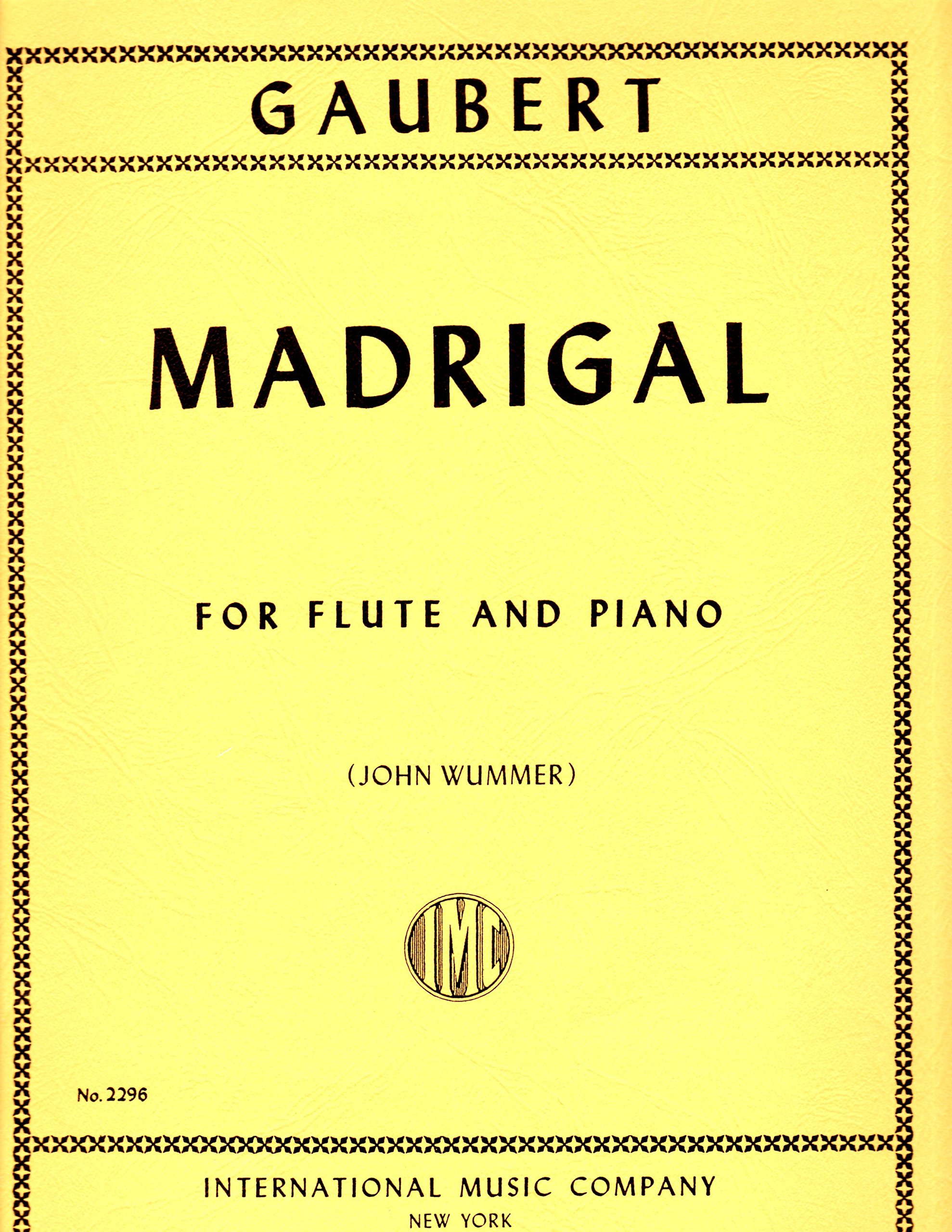 Gaubert: Madrigal - Flute