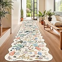 Vista 96 de Alfombra lavable para pasillo, de cocina, para entrada, alfombra suave vintage, antideslizante para interiores, para baño, sala de estar y Ladrillo