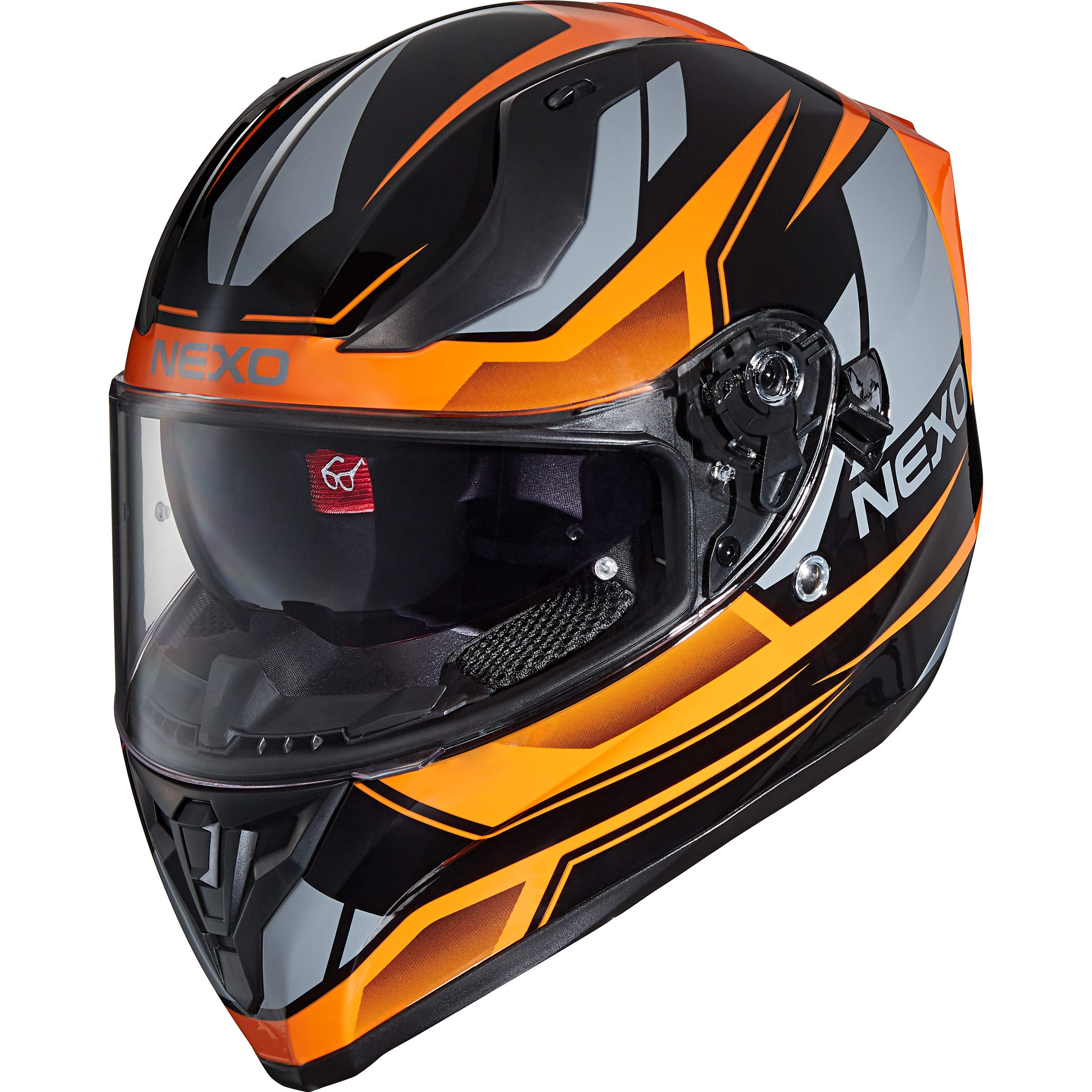 Nexo Integralhelm Sport II – Kratzfeste Visierung – Thermoplast – Belüftung