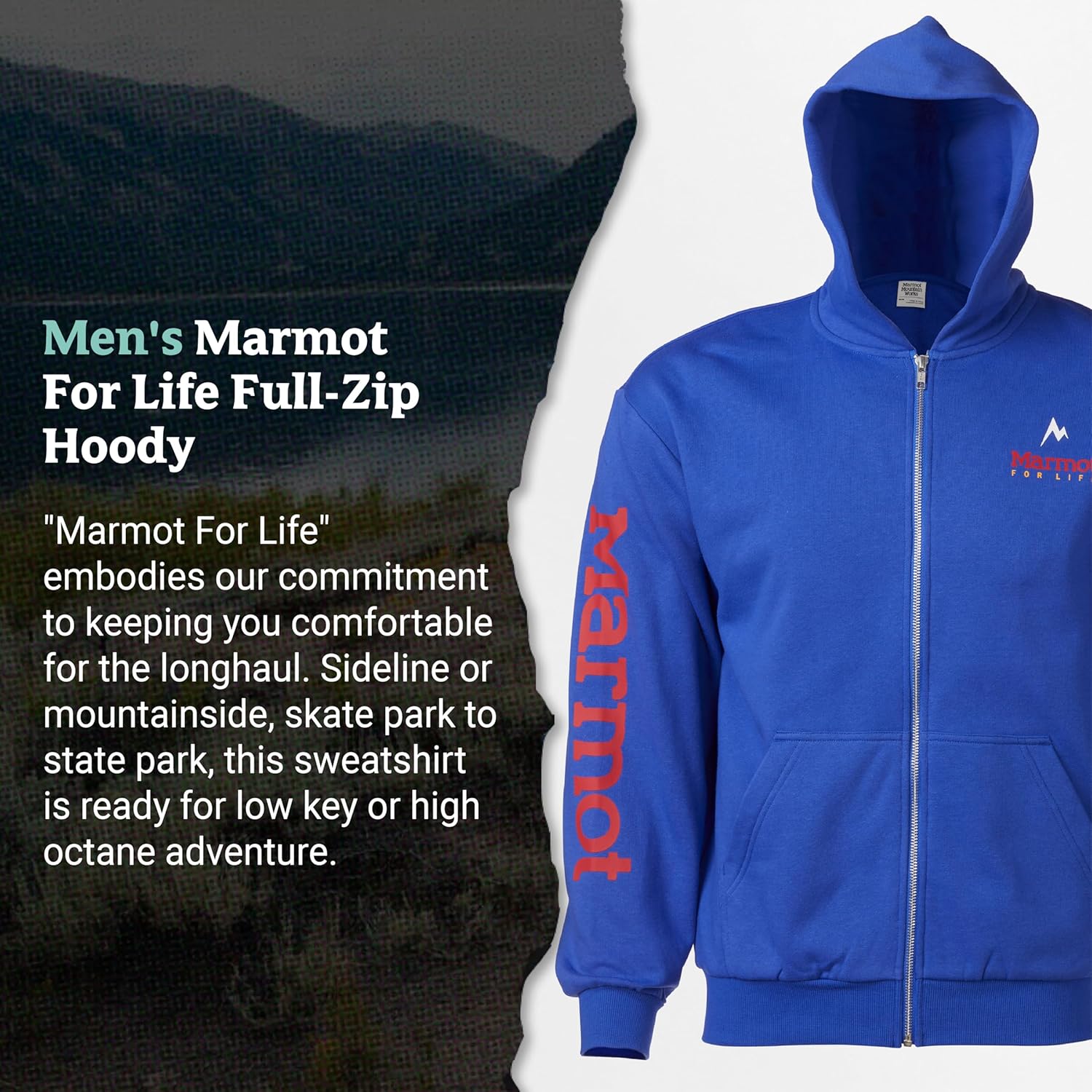 MARMOT mens Marmot for Life Full Zip Hoody