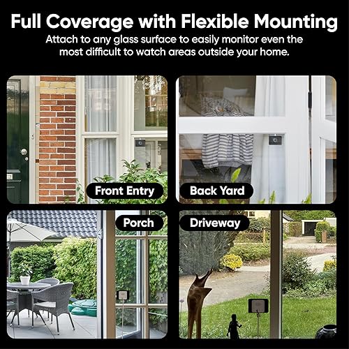 Miniatura 12 de Wyze Cámara de ventana, cámara de seguridad WiFi HD para interiores, visión nocturna a color mejorada, antirreflejo, detección de movimiento