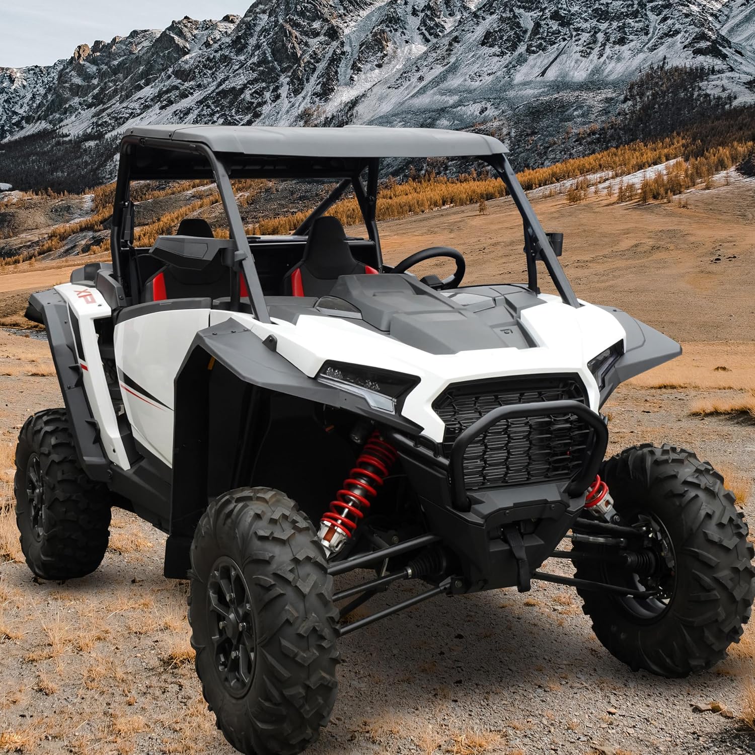 SAUTVS Fender Flares for Polaris RZR XP 1000/ XP4 1000 2024 2025 Accessories, Front & Rear Full Coverage Fender Flares Mud Flaps Mud Guards, Replace #2889133