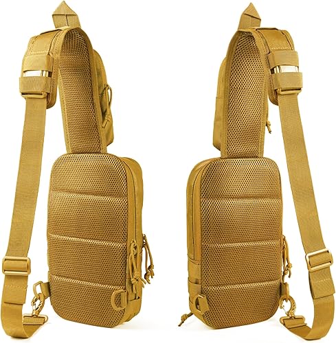 Miniatura 24 de Sling Backpak - Bolsa táctica para pistola, bolsa de hombro, bandolera, mochila para transporte oculto