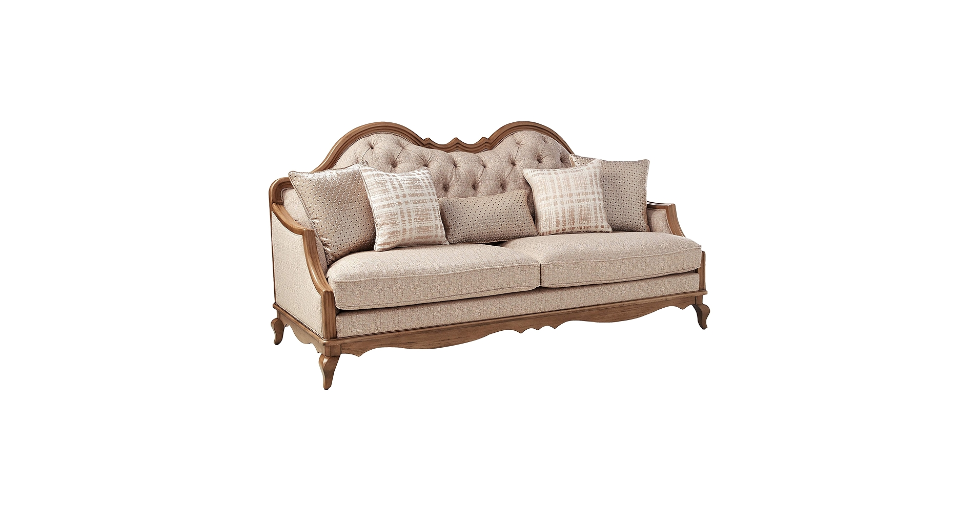 Acme Furniture WINDAN SOFA ベージュ Amazon.com: ACME Chelmsford Sofa w/5 Pillows - 56050 - Beige