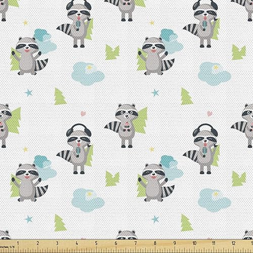 Miniatura 15 de Ambesonne - Tela multicolor impresa digital por The Yard